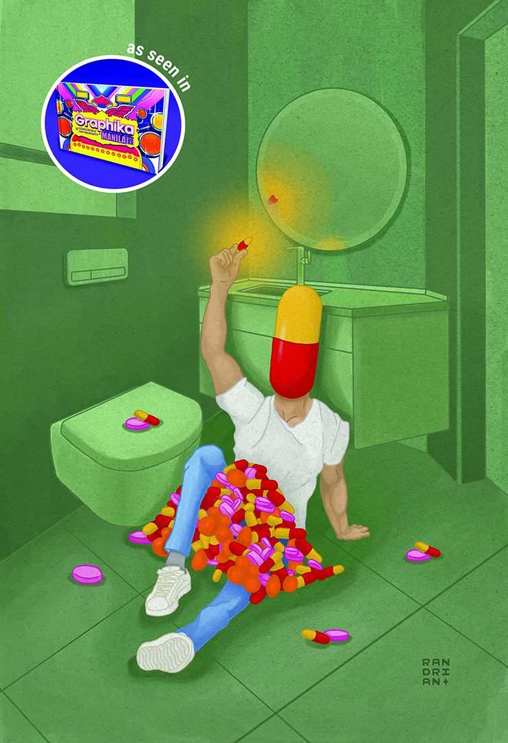 Overdosed. Published in Graphika Art Book 2023.